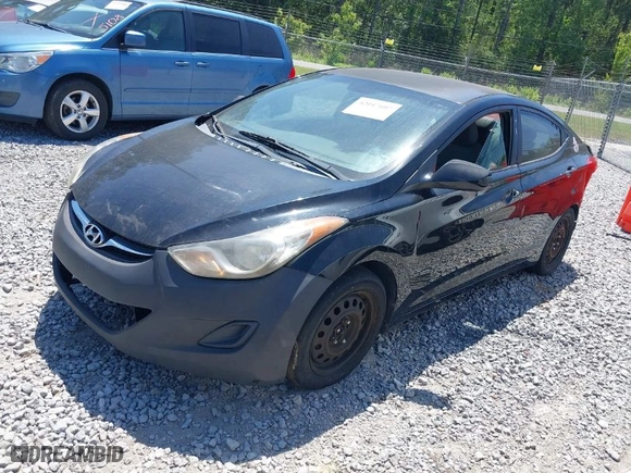 2012 Hyundai Elantra Limited with VIN 5NPDH4AE5CH069804, listed as a IAAI auction lot 42017607 with 185,209 mi miles. Bid and sale history available at carsss.com. Image 2.