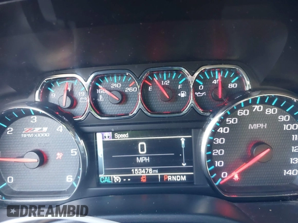 2016 Chevrolet Silverado 1500 LTZ with VIN 3GCUKSEJ0GG221628, listed as a IAAI auction lot 41276045 with 153,476 mi miles. Bid and sale history available at carsss.com. Image 7.