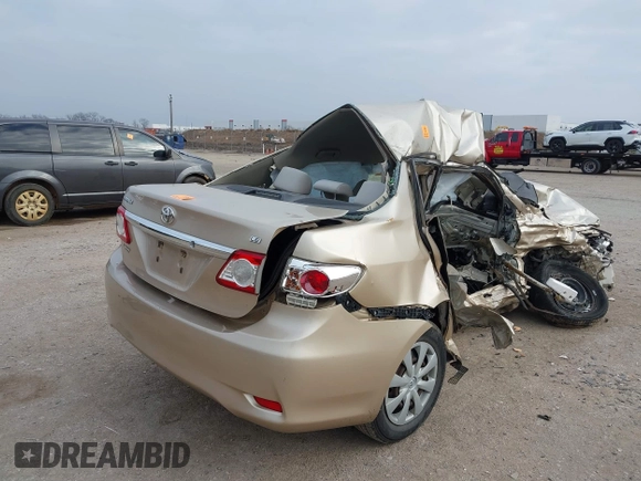 2011 Toyota Corolla L with VIN JTDBU4EE4B9132220, listed as a IAAI auction lot 41489306 with Not Provided miles. Bid and sale history available at carsss.com. Image 4.