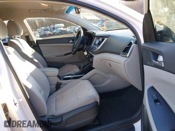 2017 Hyundai Tucson SE with VIN KM8J23A47HU291596, listed as a IAAI auction lot 41289118 with 55,876 mi miles and . Bid and sale history available at DreamBid. Image 5.