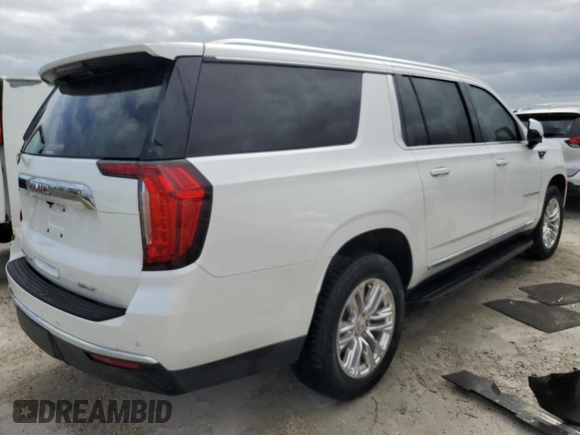 2022 GMC Yukon XL SLT with VIN 1GKS1GKD2NR167076, listed as a Copart auction lot 74606914 with 43,208 mi miles and Non Repairable. Bid and sale history available at carsss.com. Image 3.