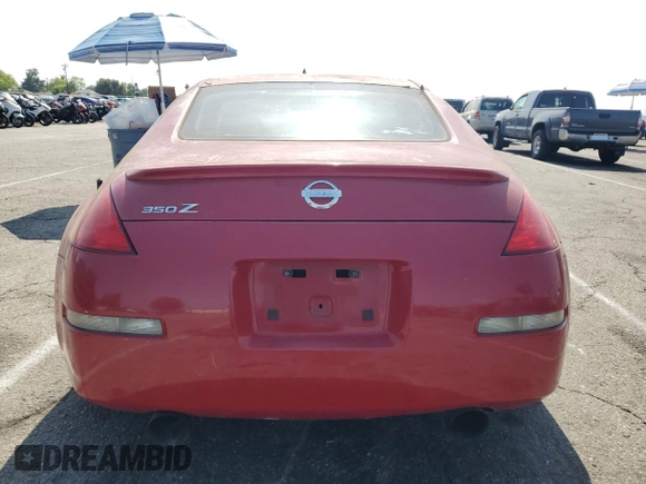 2003 Nissan 350Z Performance z VIN JN1AZ34D63T118262, wystawiony jako Copart lot #59956315 z przebiegiem Nie podano mil oraz Czysty tytuł • Clean title. Historia ofert i sprzedaży dostępna na DreamBid. Obrazek 6.
