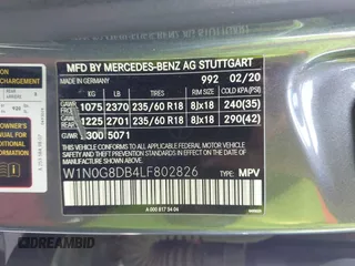 2020 Mercedes-Benz GLC 300 z VIN W1N0G8DB4LF802826, wystawiony jako IAAI lot #41831727 z przebiegiem 59 211 mil mil oraz . Historia ofert i sprzedaży dostępna na DreamBid. Obrazek 9.
