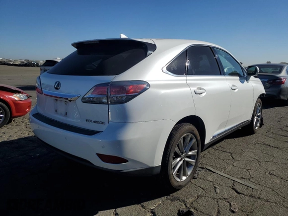 2014 Lexus RX 450h with VIN JTJZB1BA3E2414296, listed as a Copart auction lot 74358644 with 219,617 mi miles and Salvage title. Bid and sale history available at DreamBid. Image 3.