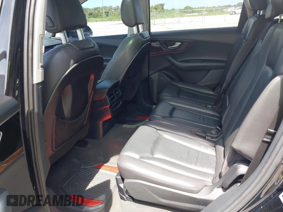 2017 Audi Q7 Premium Plus with VIN WA1LAAF75HD012700, listed as a IAAI auction lot 42696758 with 140,093 mi miles and . Bid and sale history available at DreamBid. Image 8.