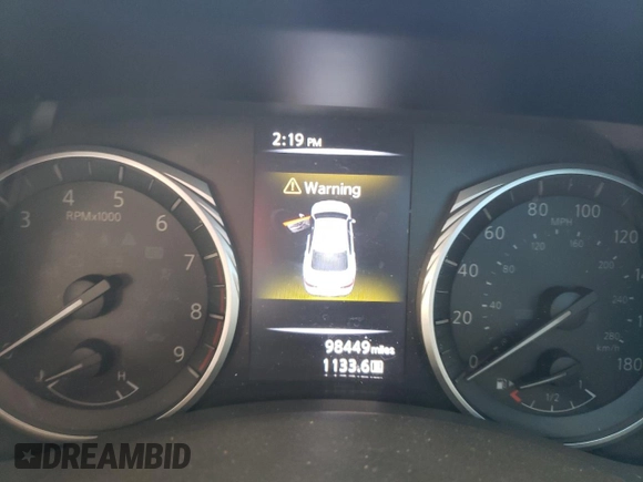2018 Infiniti Q50 Red Sport 400 with VIN JN1FV7AR8JM480707, listed as a Copart auction lot 48169945 with 98,449 mi miles and Salvage Title. Bid and sale history available at DreamBid. Image 9.