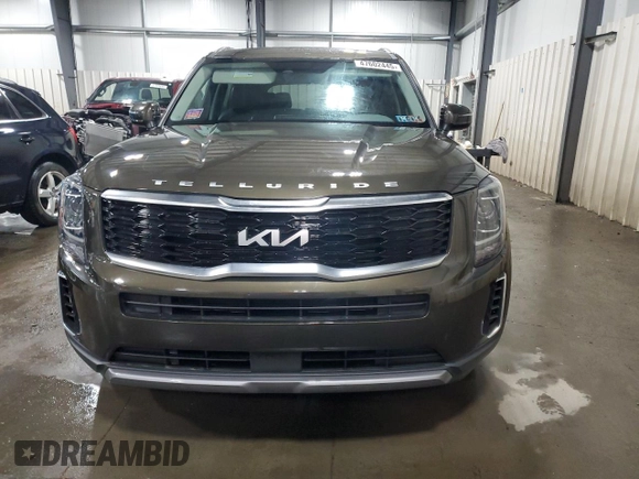 2022 Kia Telluride S with VIN 5XYP6DHCXNG285875, listed as a Copart auction lot 47602445 with 43,214 mi miles and Salvage title. Bid and sale history available at DreamBid. Image 5.