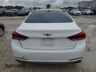 2017 Genesis G80 3.8L with VIN KMHGN4JE3HU172234, listed as a Copart auction lot 74680664 with 101,375 mi miles and Salvage Title. Bid and sale history available at carsss.com. Image 6.