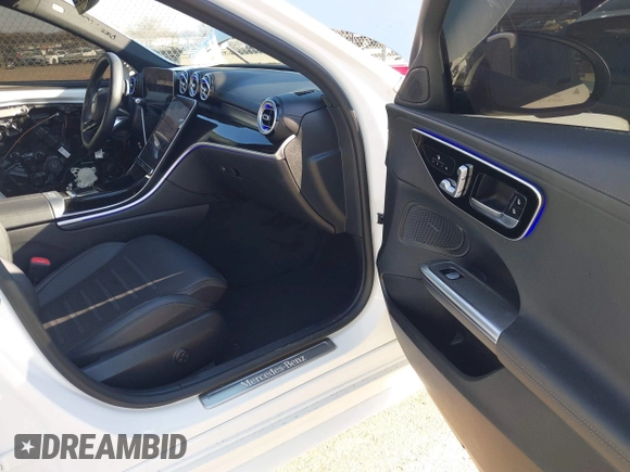 2023 Mercedes-Benz C 300 with VIN W1KAF4GB4PR108957, listed as a IAAI auction lot 41381589 with 23,496 mi miles and . Bid and sale history available at DreamBid. Image 5.