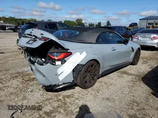 2024 BMW M4 Competition xDrive with VIN WBS33BA00RCP73666, listed as a Copart auction lot 72738944 with 5,609 mi miles and Clean Title. Bid and sale history available at carsss.com. Image 3.