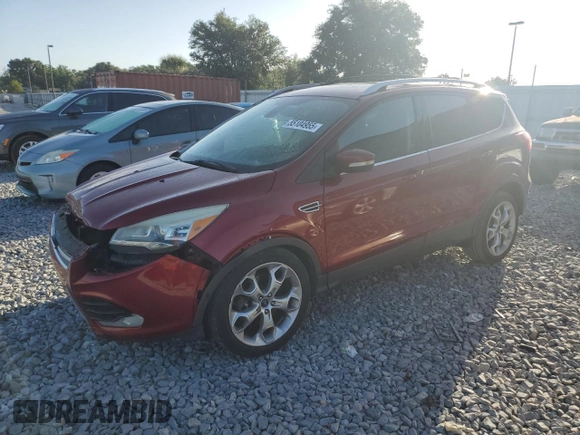 2013 Ford Escape Titanium with VIN 1FMCU0J93DUA07002, listed as a Copart auction lot 55104955 with 150,755 mi miles and Salvage Title. Bid and sale history available at carsss.com. Image 1.