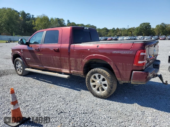 2019 Ram 2500 Laramie with VIN 3C6UR5NL9KG592799, listed as a Copart auction lot 74996084 with 41,652 mi miles and Salvage Title. Bid and sale history available at carsss.com. Image 2.