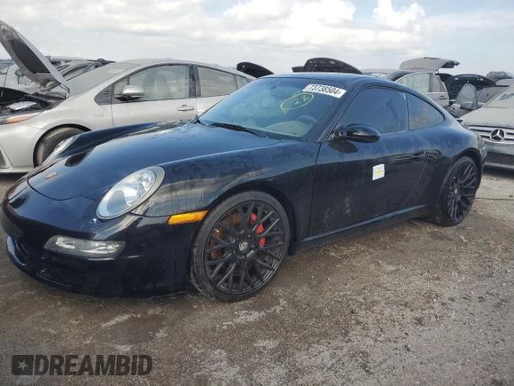 2007 Porsche 911 Carrera S with VIN WP0AB29927S730177, listed as a Copart auction lot 73738504 with 0 mi miles and Non Repairable. Bid and sale history available at carsss.com. Image 1.