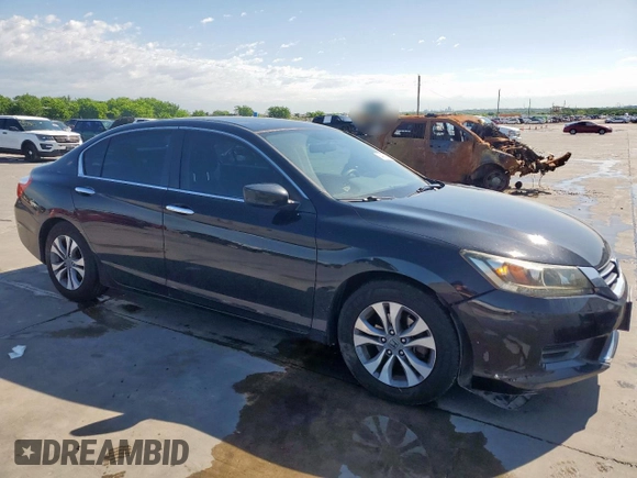 2015 Honda Accord LX with VIN 1HGCR2F38FA098943, listed as a Copart auction lot 54150105 with 167,030 mi miles and Salvage Title. Bid and sale history available at DreamBid. Image 4.
