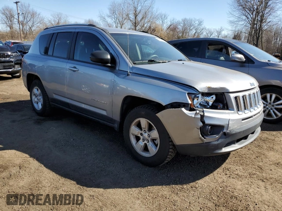 2017 Jeep Compass Sport with VIN 1C4NJCBAXHD189206, listed as a Copart auction lot 48877815 with 68,032 mi miles and Salvage Title. Bid and sale history available at carsss.com. Image 4.