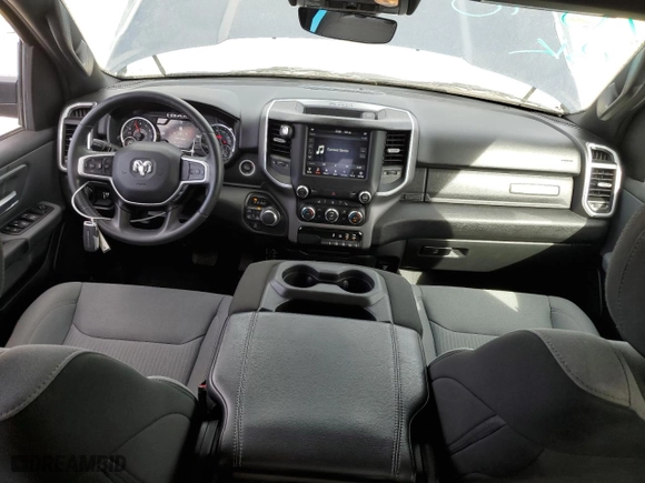 2021 Ram 1500 Big Horn with VIN 1C6RRFBGXMN834819, listed as a Copart auction lot 43415975 with 33,102 mi miles and Salvage Title. Bid and sale history available at carsss.com. Image 8.