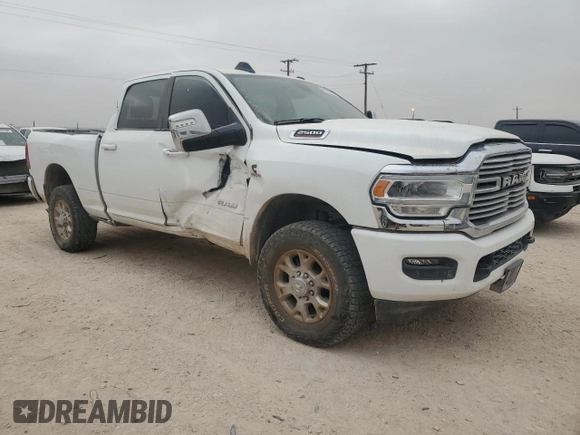 2023 Ram 2500 Laramie with VIN 3C6UR5FL5PG559269, listed as a Copart auction lot 87852985 with 29,174 mi miles and Salvage Title. Bid and sale history available at carsss.com. Image 4.