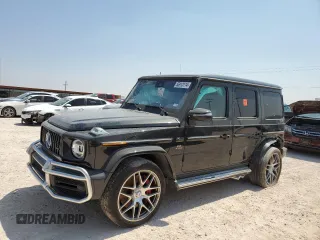 2023 Mercedes-Benz G with VIN W1NYC7HJ9PX481487, listed as a Copart auction lot 55913114 with 5,495 mi miles and Salvage Title. Bid and sale history available at carsss.com. Image 1.