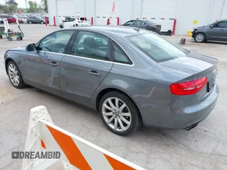 2013 Audi A4 Premium Plus with VIN WAUFFAFL4DN004199, listed as a IAAI auction lot 42286428 with 112,808 mi miles and . Bid and sale history available at DreamBid. Image 3.