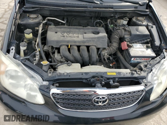 2005 Toyota Corolla CE with VIN 1NXBR32E45Z411163, listed as a Copart auction lot 44561615 with 185,479 mi miles and Salvage Title. Bid and sale history available at DreamBid. Image 11.