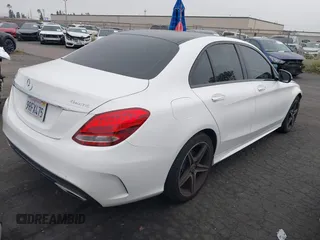 2017 Mercedes-Benz C 300 with VIN 55SWF4KB0HU213945, listed as a IAAI auction lot 42441143 with 100,274 mi miles and . Bid and sale history available at DreamBid. Image 4.