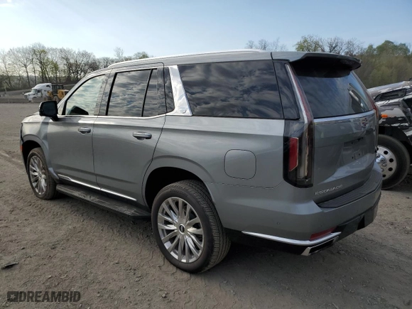 2023 Cadillac Escalade 4WD Premium Luxury with VIN 1GYS4BKL8PR262235, listed as a Copart auction lot 53835495 with 13,982 mi miles and Salvage Title. Bid and sale history available at carsss.com. Image 2.