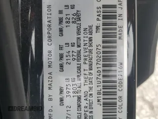 2013 Mazda Mazda3 i Sport with VIN JM1BL1U74D1702075, listed as a Copart auction lot 49087575 with 66,084 mi miles and Salvage Title. Bid and sale history available at carsss.com. Image 12.