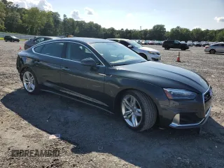 2022 Audi A5 Sportback Premium with VIN WAUABCF58NA040165, listed as a Copart auction lot 65185634 with 34,527 mi miles and Salvage Title. Bid and sale history available at carsss.com. Image 4.