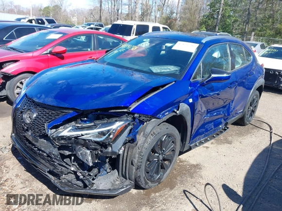 2021 Lexus UX with VIN JTHR9JBH1M2050209, listed as a IAAI auction lot 41874736 with 31,536 mi miles. Bid and sale history available at carsss.com. Image 6.