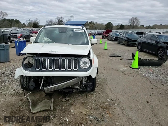 2018 Jeep Renegade Latitude with VIN ZACCJABB8JPG73693, listed as a Copart auction lot 49843235 with 92,447 mi miles and Salvage Title. Bid and sale history available at carsss.com. Image 11.