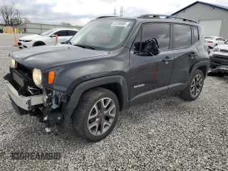 2017 Jeep Renegade Latitude z VIN ZACCJBBB9HPF22586, wystawiony jako Copart lot #53106985 z przebiegiem 133 260 mil mil oraz Szkody całkowita. Historia ofert i sprzedaży dostępna na DreamBid. Obrazek 1.