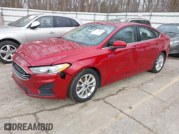 2020 Ford Fusion SE with VIN 3FA6P0HD4LR109679, listed as a IAAI auction lot 41718257 with 132,389 mi miles. Bid and sale history available at carsss.com. Image 18.