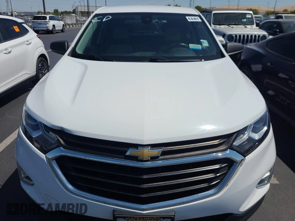 2021 Chevrolet Equinox LS with VIN 3GNAX5EV4MS162589, listed as a IAAI auction lot 42619578 with 87,455 mi miles and . Bid and sale history available at DreamBid. Image 3.