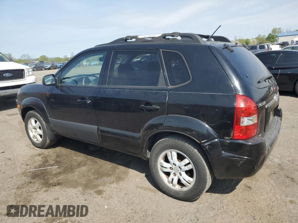 2006 Hyundai Tucson GLS with VIN KM8JN12D46U275248, listed as a Copart auction lot 55128495 with 129,207 mi miles and Clean Title. Bid and sale history available at carsss.com. Image 2.