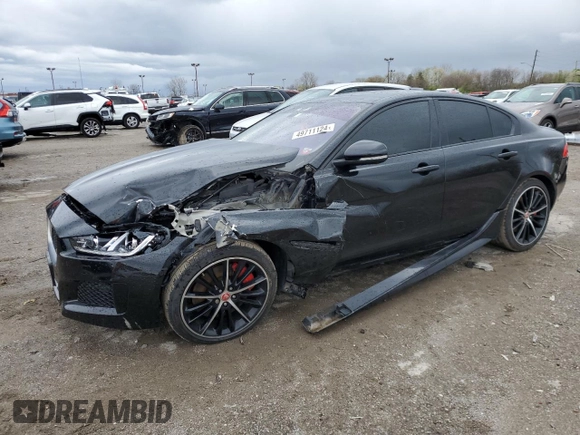 2018 Jaguar XE with VIN SAJAM4FV5JCP38073, listed as a Copart auction lot 49711124 with 68,421 mi miles and . Bid and sale history available at DreamBid. Image 1.