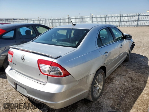 2009 Mercury Milan with VIN 3MEHM07Z29R631758, listed as a Copart auction lot 47096485 with Not provided miles and Salvage title. Bid and sale history available at DreamBid. Image 3.