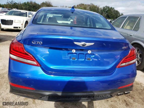 2019 Genesis G70 2.0T Advanced with VIN KMTG44LA1KU022519, listed as a Copart auction lot 72621702 with 29,673 mi miles. Bid and sale history available at carsss.com. Image 6.