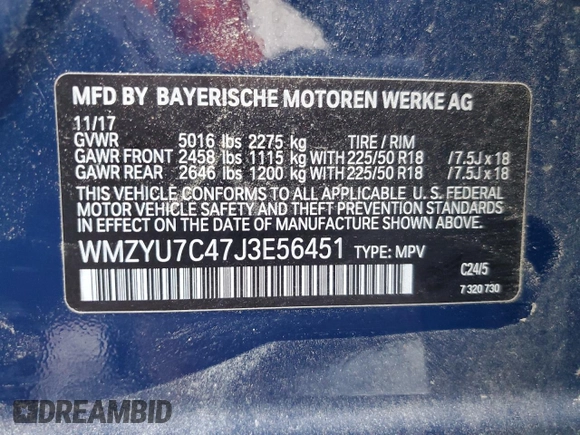 2018 MINI Countryman Cooper S E with VIN WMZYU7C47J3E56451, listed as a Copart auction lot 77193144 with 60,949 mi miles and Salvage Title. Bid and sale history available at carsss.com. Image 13.