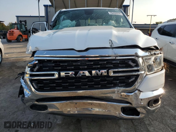 2022 Ram 1500 Big Horn with VIN 1C6RREFG9NN382349, listed as a Copart auction lot 70432034 with Not provided miles and Salvage title. Bid and sale history available at DreamBid. Image 5.