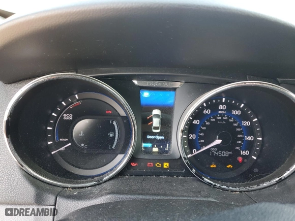 2013 Hyundai Sonata Hybrid with VIN KMHEC4A47DA071858, listed as a Copart auction lot 89343745 with 174,508 mi miles and Clean Title. Bid and sale history available at carsss.com. Image 9.
