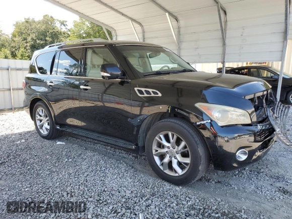 2011 Infiniti QX56 7-passenger with VIN JN8AZ2NFXB9501158, listed as a Copart auction lot 69260764 with 259,923 mi miles and Salvage Title. Bid and sale history available at carsss.com. Image 4.