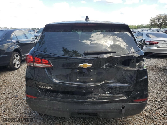 2024 Chevrolet Equinox LS with VIN 3GNAXHEG9RL131262, listed as a Copart auction lot 52107575 with 16,721 mi miles and Non Repairable. Bid and sale history available at carsss.com. Image 6.