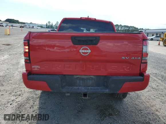 2022 Nissan Frontier SV with VIN 1N6ED1EK0NN687174, listed as a Copart auction lot 61204105 with Not provided miles and Salvage title. Bid and sale history available at DreamBid. Image 6.