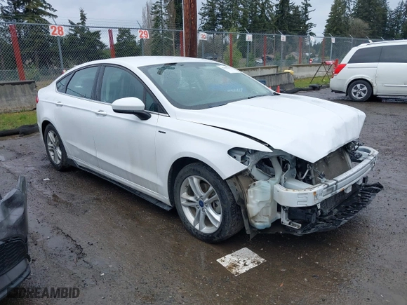 2018 Ford Fusion SE with VIN 3FA6P0HD7JR180937, listed as a IAAI auction lot 41841957 with 106,231 mi miles. Bid and sale history available at carsss.com. Image 1.