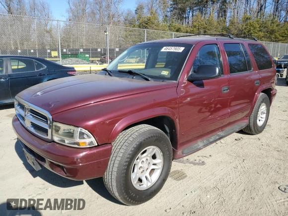 2002 Dodge Durango SLT z VIN 1B4HS48N52F192954, wystawiony jako Copart lot #46457905 z przebiegiem 275 515 mil mil oraz Szkoda całkowita • Salvage title. Historia ofert i sprzedaży dostępna na DreamBid. Obrazek 1.