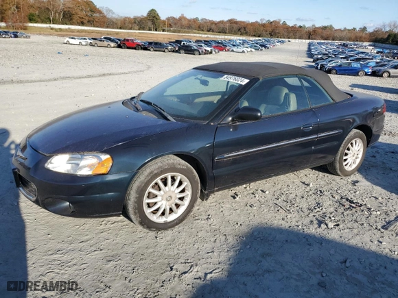 2002 Chrysler Sebring LXi with VIN 1C3EL55R62N279658, listed as a Copart auction lot 84976024 with 0 mi miles and Clean Title. Bid and sale history available at carsss.com. Image 1.