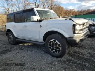 2024 Ford Bronco Outer Banks with VIN 1FMEE8BP9RLA03325, listed as a Copart auction lot 80522554 with 2,081 mi miles and Non Repairable. Bid and sale history available at DreamBid. Image 4.