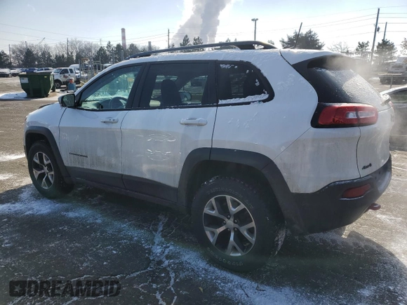 2018 Jeep Cherokee Trailhawk with VIN 1C4PJMBB6JD545342, listed as a Copart auction lot 46118275 with 76,221 mi miles and Salvage title. Bid and sale history available at DreamBid. Image 2.