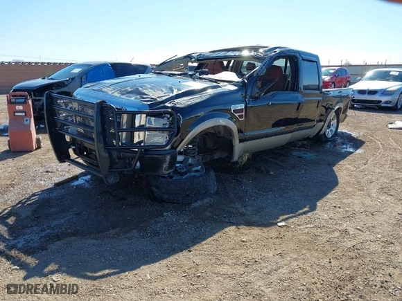 2008 Ford Super Duty F-250 SRW XL with VIN 1FTSW21R58EA22252, listed as a IAAI auction lot 41593611 with 1 mi miles. Bid and sale history available at carsss.com. Image 2.