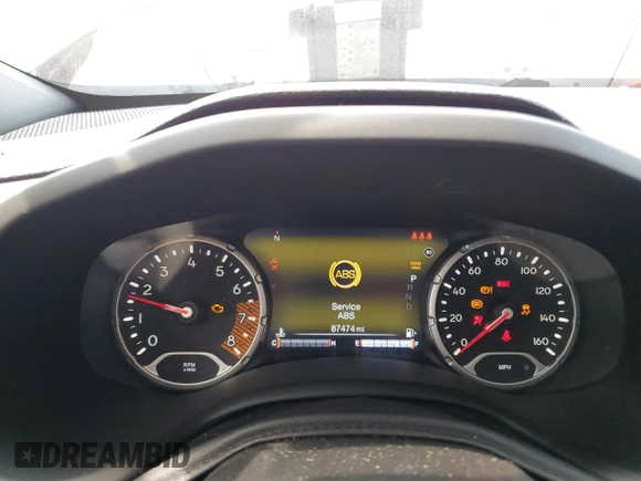 2019 Jeep Renegade Altitude with VIN ZACNJBB11KPK30872, listed as a Copart auction lot 58598305 with 87,474 mi miles and Salvage title. Bid and sale history available at DreamBid. Image 9.